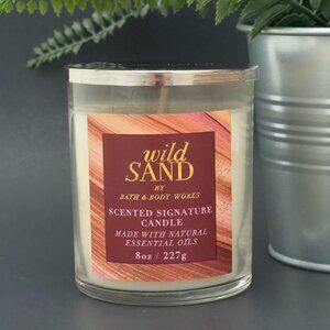 BBW Wild Sand Bath & Body Works Single Wick Candle